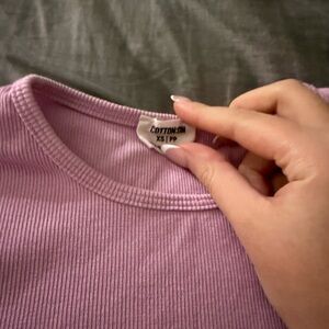 Cotton On Lavender Ribbed Tee